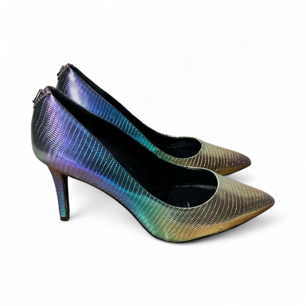 Karl Lagerfeld Royale Multi-Color Animal Print Pointed Toe Pumps Heels 7.5M - Picture 5 of 10